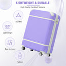 20 IN Luggage 1 Piece with TSA lock, Lightweight Suitcase Spinner Wheels,Carry on Vintage Luggage,Purple
