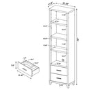 Barnaby - 4 Piece Rectangular Entertainment Center - Cappuccino by HouseOfZazla