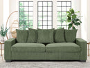 Luxe Sofa With 5 Matching Toss Pillows, Sleek Design, Spacious And Comfortable 3 Seater Couch by HouseOfZazla