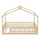 Bed House Bed Frame With Fence by HouseOfZazla