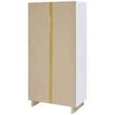 Geilys - 8 Shelf Bookcase With Arch Details - White