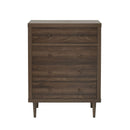 Farhart Mid Century Modern 4 Drawer Dresser - Walnut by HouseOfZazla