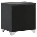 Melody Upholstered 2-drawer Nightstand Grey