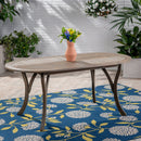 Outdoor Table With Smooth Lines, Slat Top by HouseOfZazla