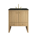 James Martin Hudson 30" Single Bathroom Vanity, Light Natural Oak