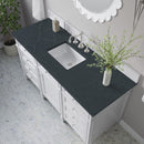 James Martin Brittany 60" Single Bathroom Vanity, Bright White