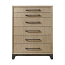 6 Drawer Chest With Smooth Glides - Brown by HouseOfZazla
