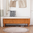 50.8-Inch Multi-Functional Storage Ottoman Bench