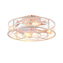 20" Caged Ceiling Fan with Lights and Remote Control by HouseOfZazla