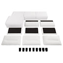 Granholm - Upholstered Curved Arm Sectional Sofa - White