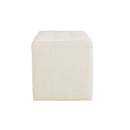 Elegant Soft Close Storage Bench Polyester Upholstery - Cream
