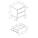 Modern Accent Table With Storage Drawers