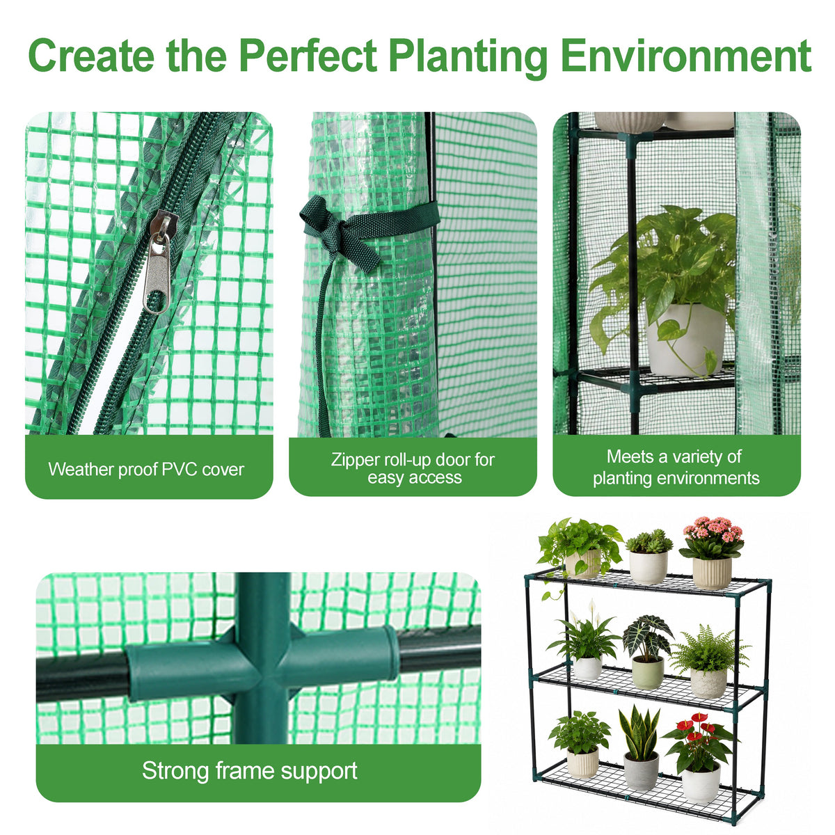 3 Tier Lean-To Portable Greenhouse, photo 10 of 10