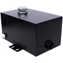 Heavy Duty 5 Gallon Steel Hydraulic Fluid Reservoir Tank With Mounting Foot, 14 Gauge - Black