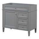 Bathroom Vanity With 2 Drawers And Tip-Out Drawer, Storage Cabinet by Unique Piece Furniture