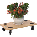 Furniture Moving Dolly, Heavy Duty Wood Rolling Mover With Wheels For Piano Couch Fridge Heavy Items, Securely Holds 500 Lbs (Set of 4) - Natural by HouseOfZazla