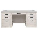 Altidore 68-inch 7-drawer Executive Home Office Desk Distressed White