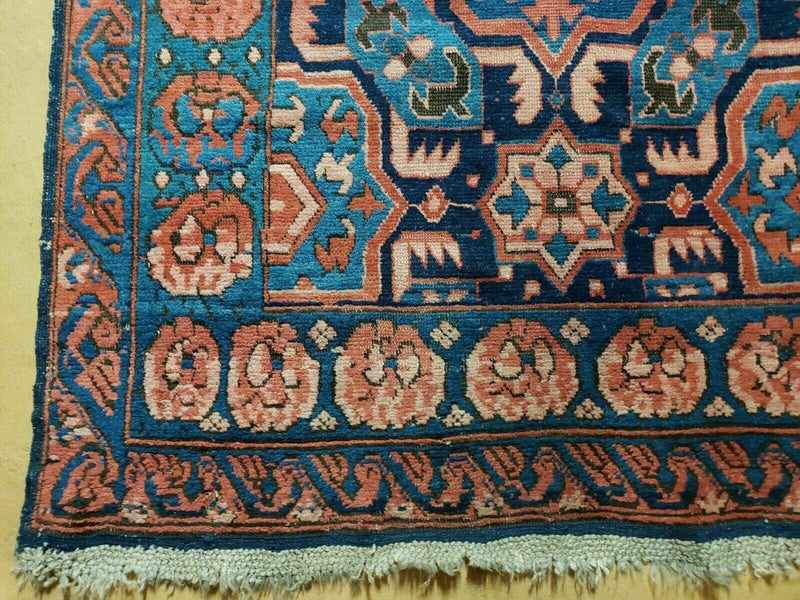 3'10" X 10' Antique Caucasian Seychor Rug Hand Made Wool Carpet Organic Dye Nice