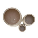U_STYLE Lightweight Round MGO Outdoor Planter Set - 3 Sizes by HouseOfZazla