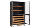 Lindon - Two Tone Dining Cabinet - Dark Brown