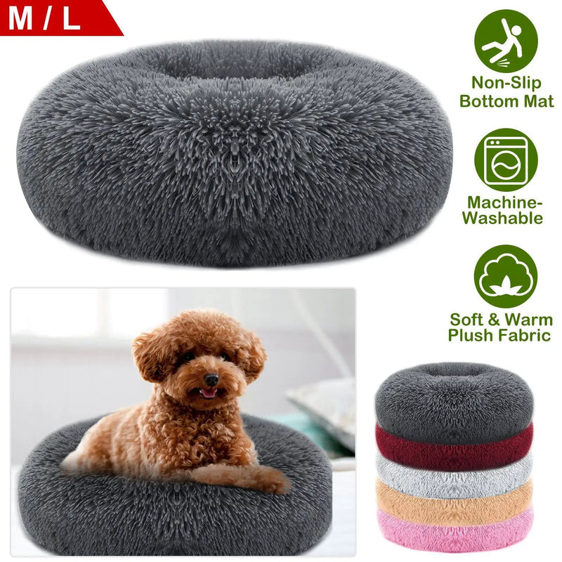 Pet Dog Bed Soft Warm Fleece Puppy Cat Bed Dog Cozy Nest Sofa Bed Cushion For S/M Dog, photo 7 of 14
