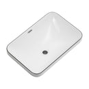 Undermount Bathroom Sink, Vessel Basin For Vanity Countertop - Milk White / Black by HouseOfZazla