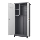 Outdoor Cabinet, Large Capacity Storage Vertical Tall Design With Shelves And Secure Lock by HouseOfZazla