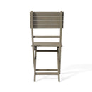 Positano - 4 Piece Foldable Chair Set in Gray by HouseOfZazla