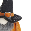 Standing Gnome With Gnome & Holding Banner, For Halloween Decor by Unique Piece Furniture