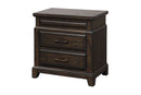 2 Drawer Nightstand Elegant Design - Mahogany by HouseOfZazla