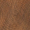 Drum Accent Side Table, Stylish Scalloped Design