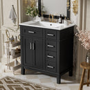 Modern Bathroom Vanity With Sink, Storage Cabinet, Soft Close Doors, Deep & Standard Drawers by HouseOfZazla