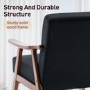 Mid Century Modern Accent Chair With Solid Wood Frame And Extra Thick Backrest by Unique Piece Furniture