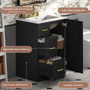 Bathroom Vanity With Under Mount Sink, 2 Drawers And Soft Closing Door by HouseOfZazla