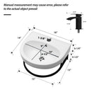 Wall Mounted Bathroom Sink With Towel Bar And Faucet - White / Black by HouseOfZazla