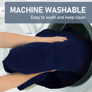 Modern Corduroy Blue Corner sofa Sleeper Sofa Couch With Comfy Deep Seat& 6 Pillows