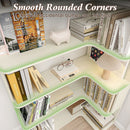 5-Tier L-Shaped Corner Bookshelf with 6 Open Shelves