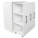 3 Tier Bookcase with Three Pulled Out Doors and Wheels by HouseOfZazla
