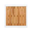 Outdoor Side Table with Teak Wood Top