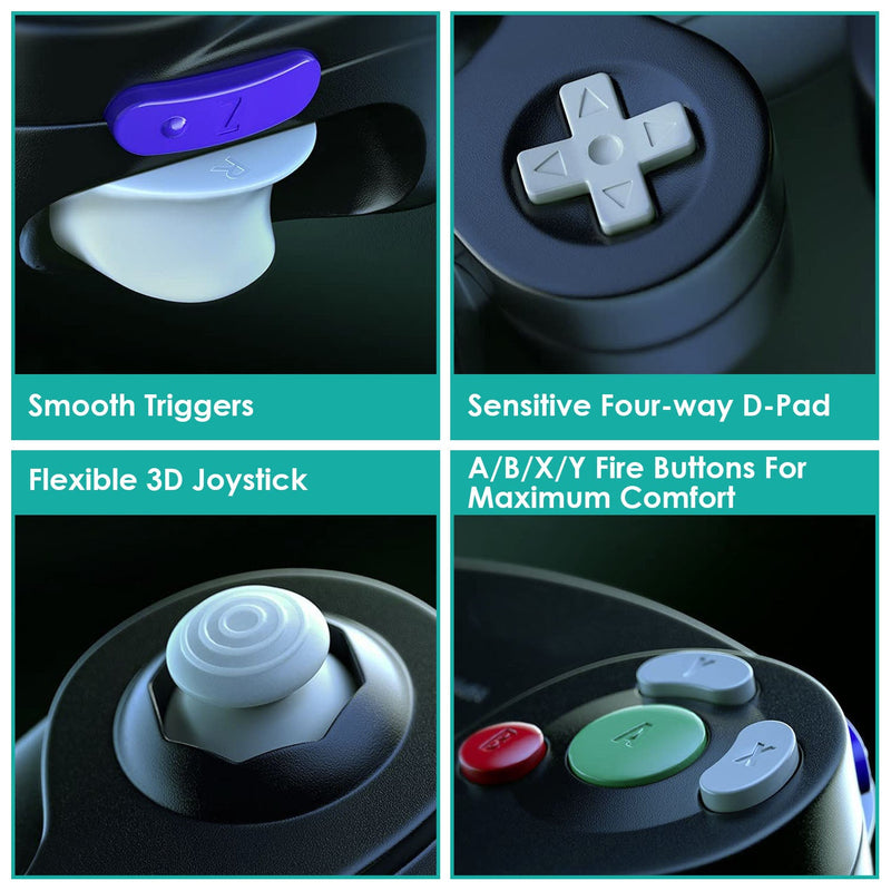 Shock Wired Game Controller Gamepad Compatible with Nintendo Wii Gamecube, photo 5 of 10