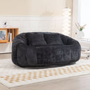 Bean Bag Lazy Sofa, Durable Comfort Lounger High Back Bean Bag Chair Couch by HouseOfZazla