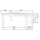 Guster - Rectangular Dining Table - Brown
