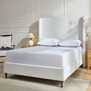 Harper - Tall Headboard Upholstered Bed / High Headboard / Elegant Simplicity / No Box Spring Needed by Unique Piece Furniture