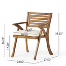 Outdoor Dining Set With Coffee Table And 2 Chairs - Teak by HouseOfZazla