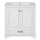 Bathroom Vanity With Sink, Cabinet & 2 Soft Closing Doors & Adjustable Shelf