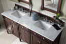 James Martin Brittany 72" Double Bathroom Vanity, Burnished Mahogany