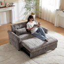 Loveseat Sofa Bed, Pull - Out Couch Sleeper & 2 Pillows by Unique Piece Furniture