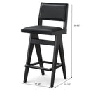 Keira - Bar Stool (Set of 2) - Black by HouseOfZazla