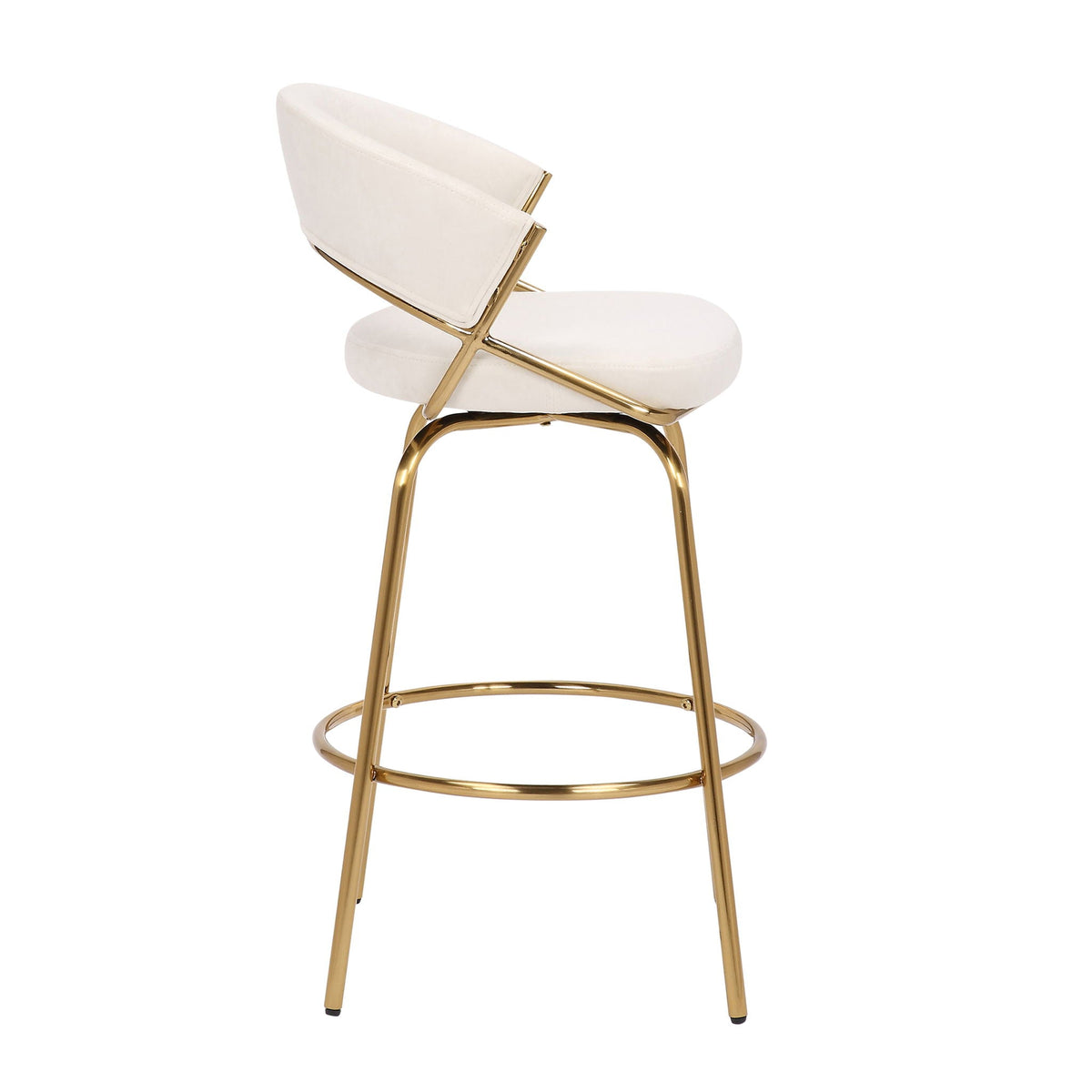 Jie - Glam Fixed Height Counter Stool (Set of 2), photo 11 of 15