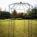 Metal Garden Arch Iron Garden Arbors Gazebo Dia High Birdcage Shape Pergola Pavilion For Wedding Ceremony by HouseOfZazla